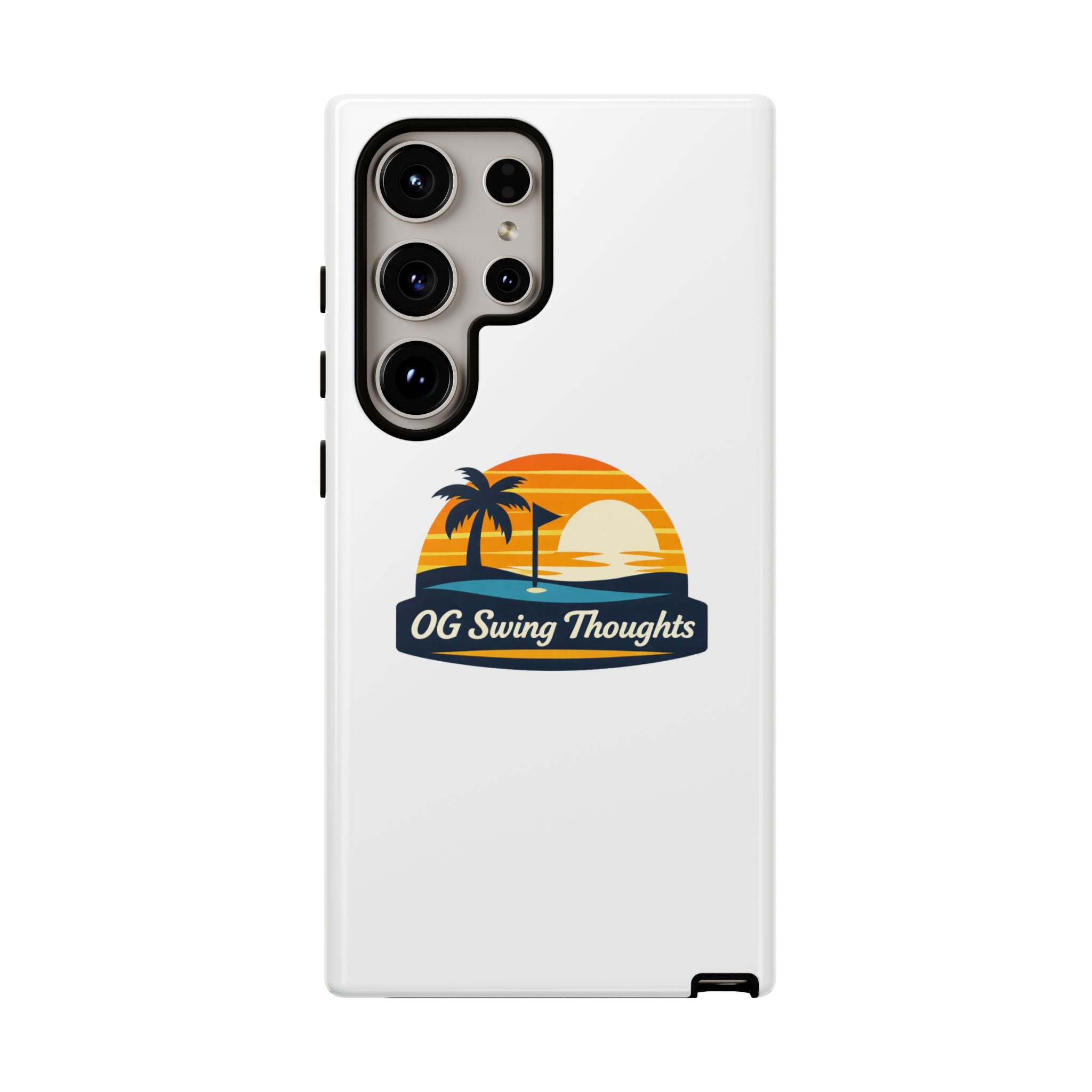 Phone Case - "OG Swing Thoughts" Tropical Sunset Design