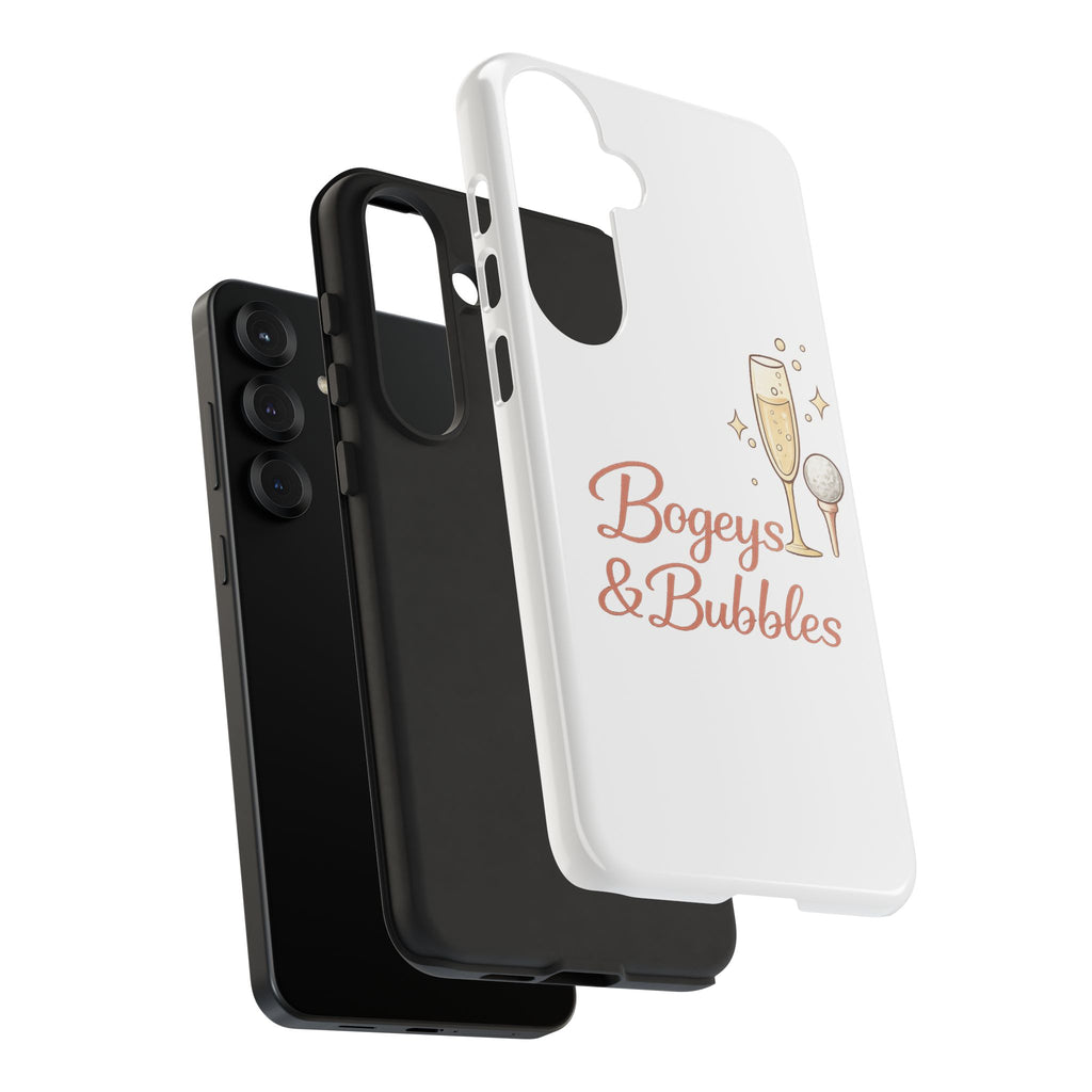 Phone Case — "Bogeys & Bubbles" Champagne Golf Design