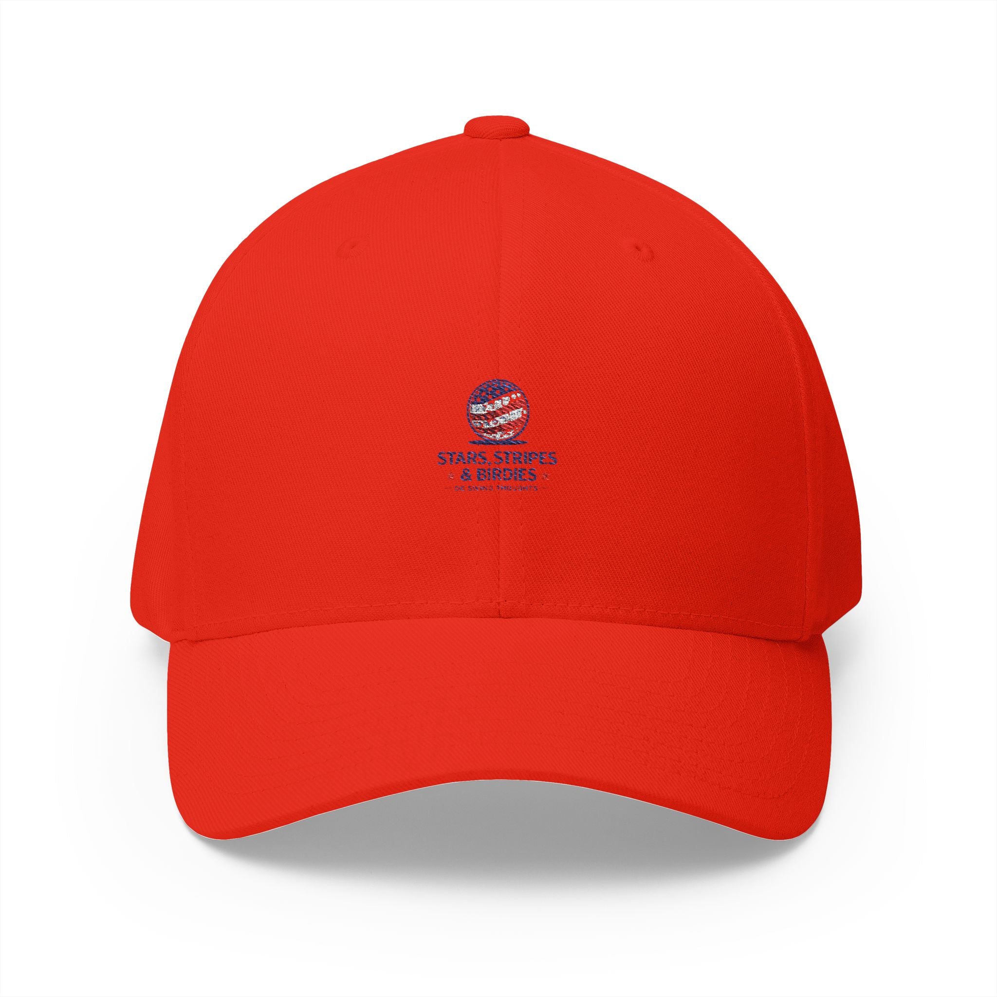 Embroidered 'Stars, Stripes & Service' Patriotic Structured Cap